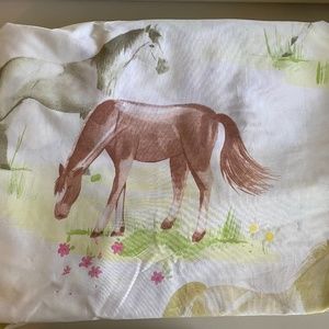 Horse Design Full Flat sheet and pillow case